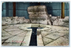 1907 White Rock Spring Interior Bath Waukesha Wisconsin Vintage Antique Postcard