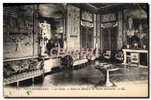 Old Postcard Fontainebleau Palace Marie Antoinette Music Room