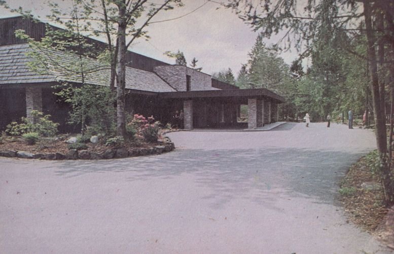 Jehovah's Witness Assembly Hall Entrance Grounds Washington Postcard