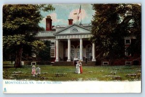 1905 Monticello Virginia Tuck Postcard Home Thos Jefferson Building Unposted