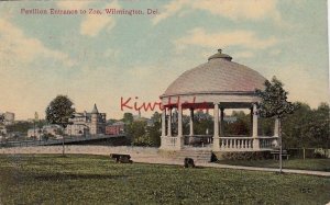 Postcard Pavilion Entrance to Zoo Wilmington DE