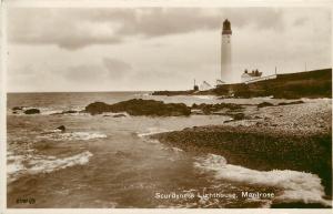 c1930 RPPC Postcard Scurdyness/ Scurdie Ness Lighthouse Montrose Angus Scotland