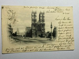 POSTED 1901 VINTAGE POSTCARD - WESTMINSTER ABBEY  (KK877)