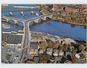 Postcard Y-Bridge Zanesville Ohio USA