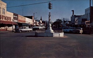Enterprise Alabama AL Boll Weevil Monument Street Scene Vintage Postcard