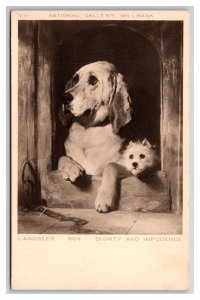Dignity and Impudence Painting By Sir Edwin Henry Landseer UNP DB Postcard V23