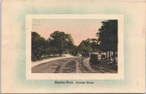 Argentina Buenos Aires Avenida Alvear Vintage Postcard 03.62