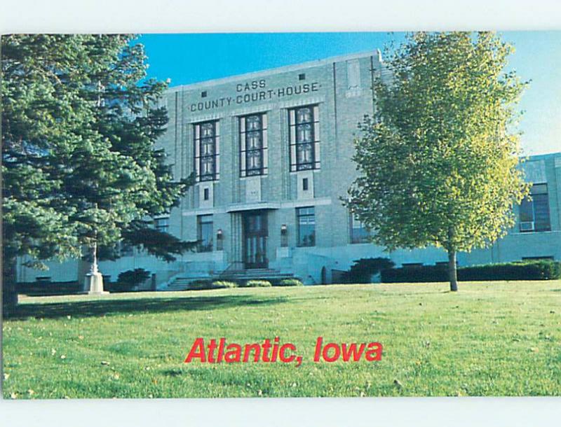 Pre-1980 COURTHOUSE SCENE Atlantic Iowa IA AE9752