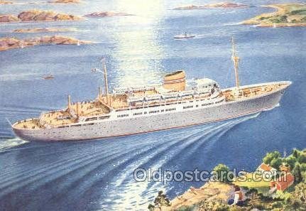MS Oslofjord Enlarged Continental Size Ship Unused close to perfect corners