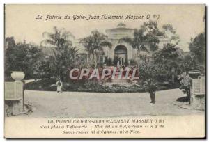 Old Postcard Pottery Ceramic Clement Massier Vallauris Golfe Juan