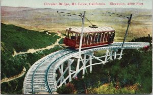 Circular Bridge Mt. Lowe CA c1920s Postcard F29