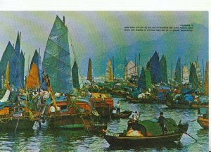 Hong Kong Postcard - Floating People in Castle Peak Bay - Ref TZ2839