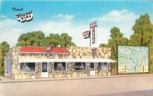 Postcard Missouri Camdenton Adams Cafe Barbecue Restaurant 1950s 23-6949