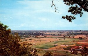 Kentucky Cave City & Adjoining Farm Lands Seen From Veranda At Top Of Cave Co...
