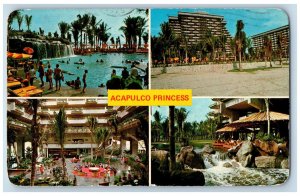 Acapulco Guerrero Mexico Postcard Acapulco Princess Hotel 1975 Multiview Vintage