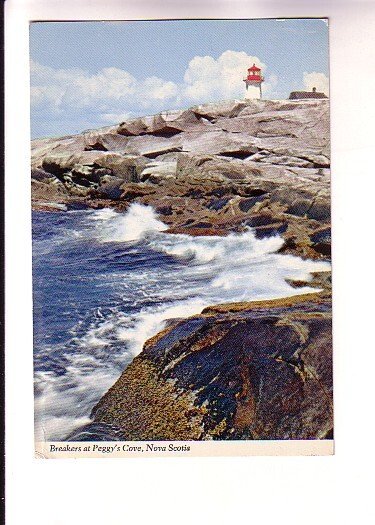 Breakers and Lighthouse, Peggy's Cove, Halifax, Nova Scotia