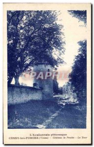 Postcard The Old Avallonnais pittaresque Cussy les Forges Chateau La Tour Pre...