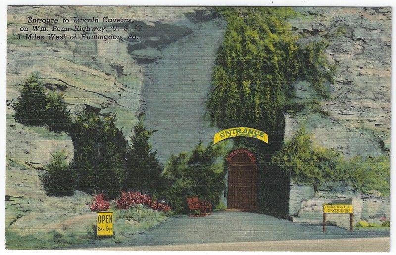 Huntington, Pennsylvania, Early View of Entrance to Lincoln Caverns