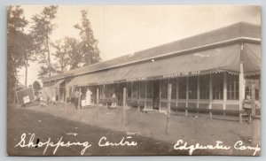 Chillicothe OH Edgewater Camp Office Shopping Ctr Ohio RPPC Photo Postcard F46