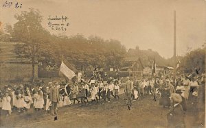 Germany Children's Parade 6VII. 24 Real Photo Postcard