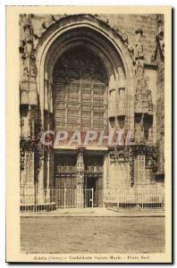 Postcard Old Cathedrale Sainte Marie Auch Gers South Gate