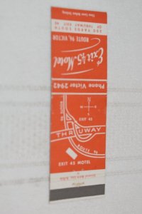 Exit 45 Motel Route 96 Victor Map 20 Strike Matchbook Cover