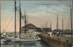 Atlantic City NJ The Wharf NICE COLOR & QUALITY c1910 Postcard