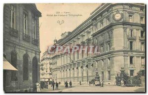 Old Postcard Paris Hotel Post and Telegraphs