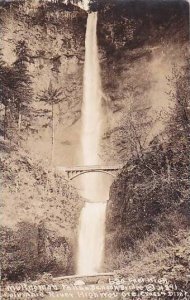 Oregon Columbia River high Way B20 Feet High Multnomah Falls Benson Bridge 19...