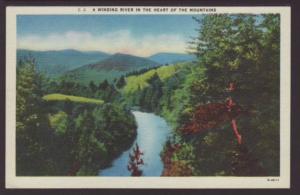 A Winding Tunnel in the Heart of the Mountains Postcard 