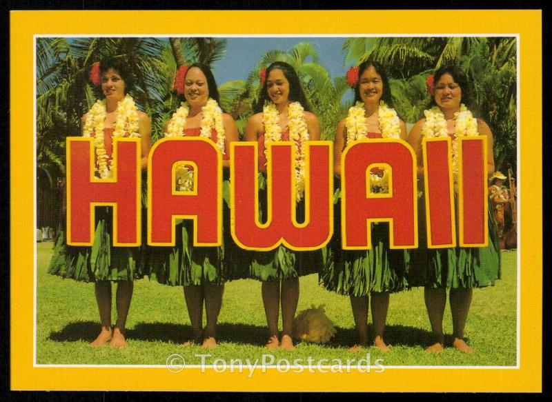 Hawaiian hula dancers