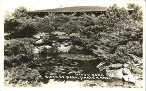 RPPC Lily Pond in Sixth Street Park - Pratt KS, Kansas