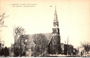 Massachusetts West Newton St Bernard's Church and School