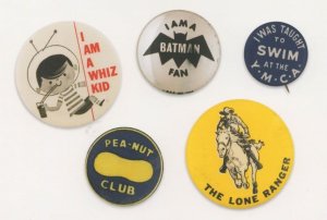 Swimming Lessons YMCA Peanut Club Whizkid Badge Button Postcard