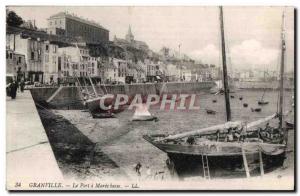 Old Postcard The Port Granville low Maree Boat