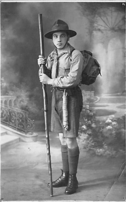 Boy Scout Unused real photo