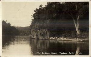 Taylors Falls MN The Indian Head c1930 Real Photo Postcard