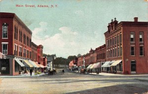 Postcard Main Street in Adams, New York~121634