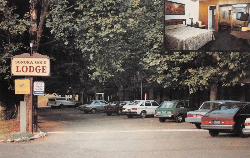 SONORA GOLD LODGE Roadside Hotel Tuolumne County, CA c1990s? Unused Postcard