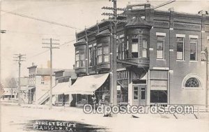 Real Photo - Street Scene, Citizens Bank St Ansgar, Iowa, USA 1910 