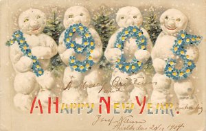 Happy New Year Hold to Light 1904 writing on front