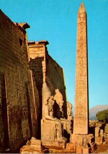 Egypt  Luxor Temple Great Pylon and Obelisk