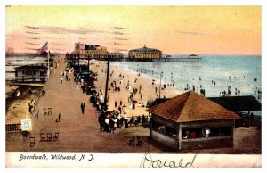 Postcard BEACH SCENE Wildwood New Jersey NJ AS7750