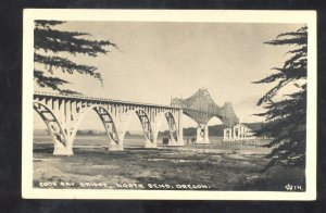 RPPC NORTH BEND OREGON COOS BAY BRIDGE VINTAGE REAL PHOTO POSTCARDE