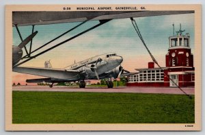 Gainesville GA Municipal Airport Georgia Postcard C32