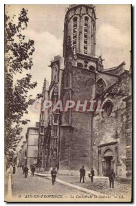 Old Postcard Aix en Provence Cathedrale St. Sauveur