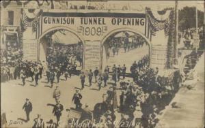 Montrose CO Gunnison Tunnel Opening Parade 1909 Real Photo Postcard