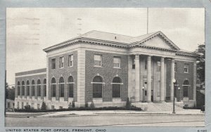 Vintage Postcard 1953 United States Post Office Historical Building Fremont Ohio