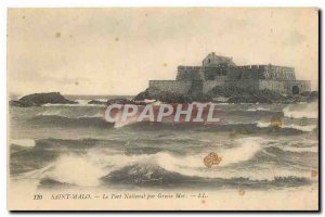 CARTE Postale Old Saint Malo Fort National by Big Sea