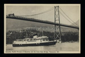 f2061 - Canadian Ferry - Princess of Nanaimo - postcard